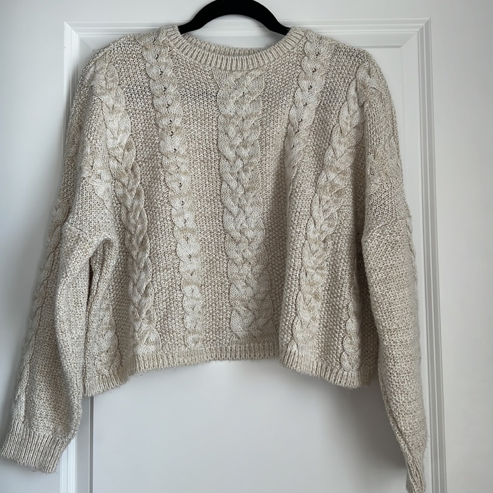ASOS Cable Knit Cropped Sweater